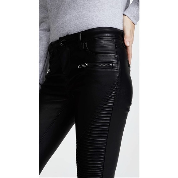 Blanknyc Black Vegan Leather Moto Pants - Picture 2 of 12